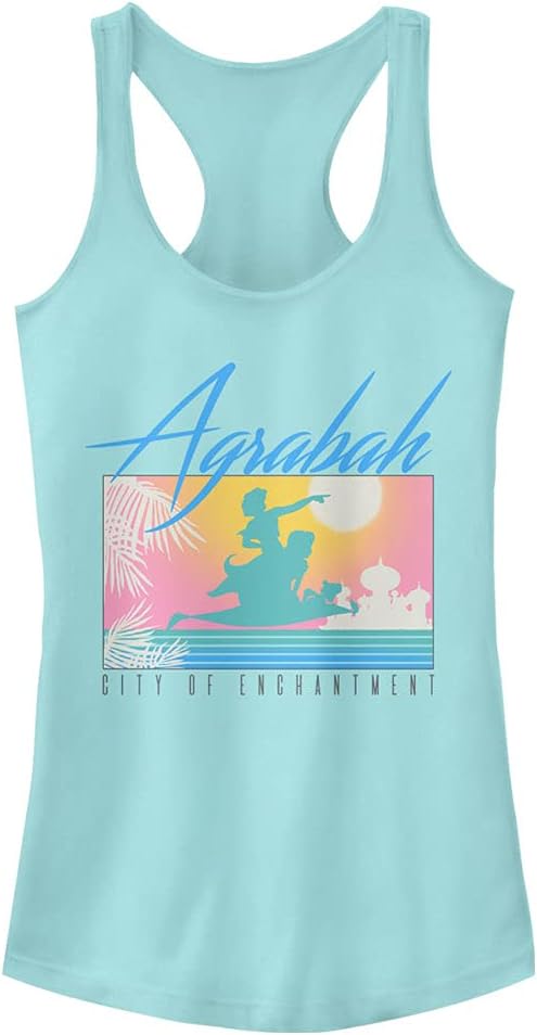 Disney Women's Princess Desert Enchantment Slim Fit, Scoop Hem Racerback Tank