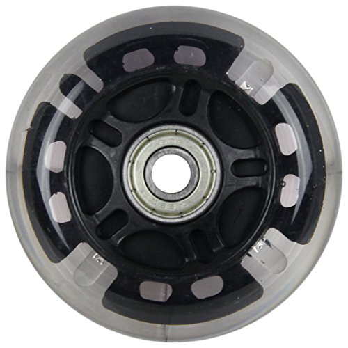 Led Inline Wheels 64Mm 82A Skate Rollerblade Ripstik Light Up 4-Pack W/Bearings #TOP2