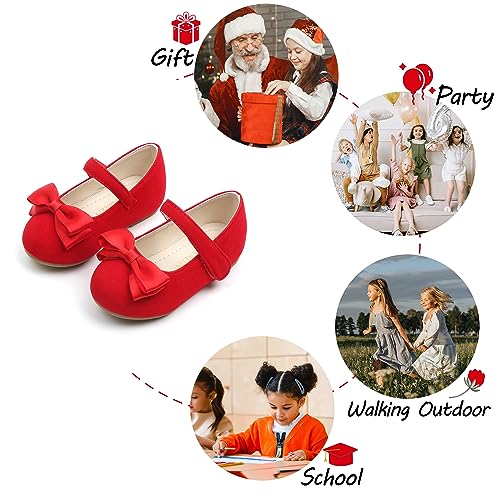 Toddler Flower Girl Dress Shoes - Little Girl Ballet Flats Wedding Party4