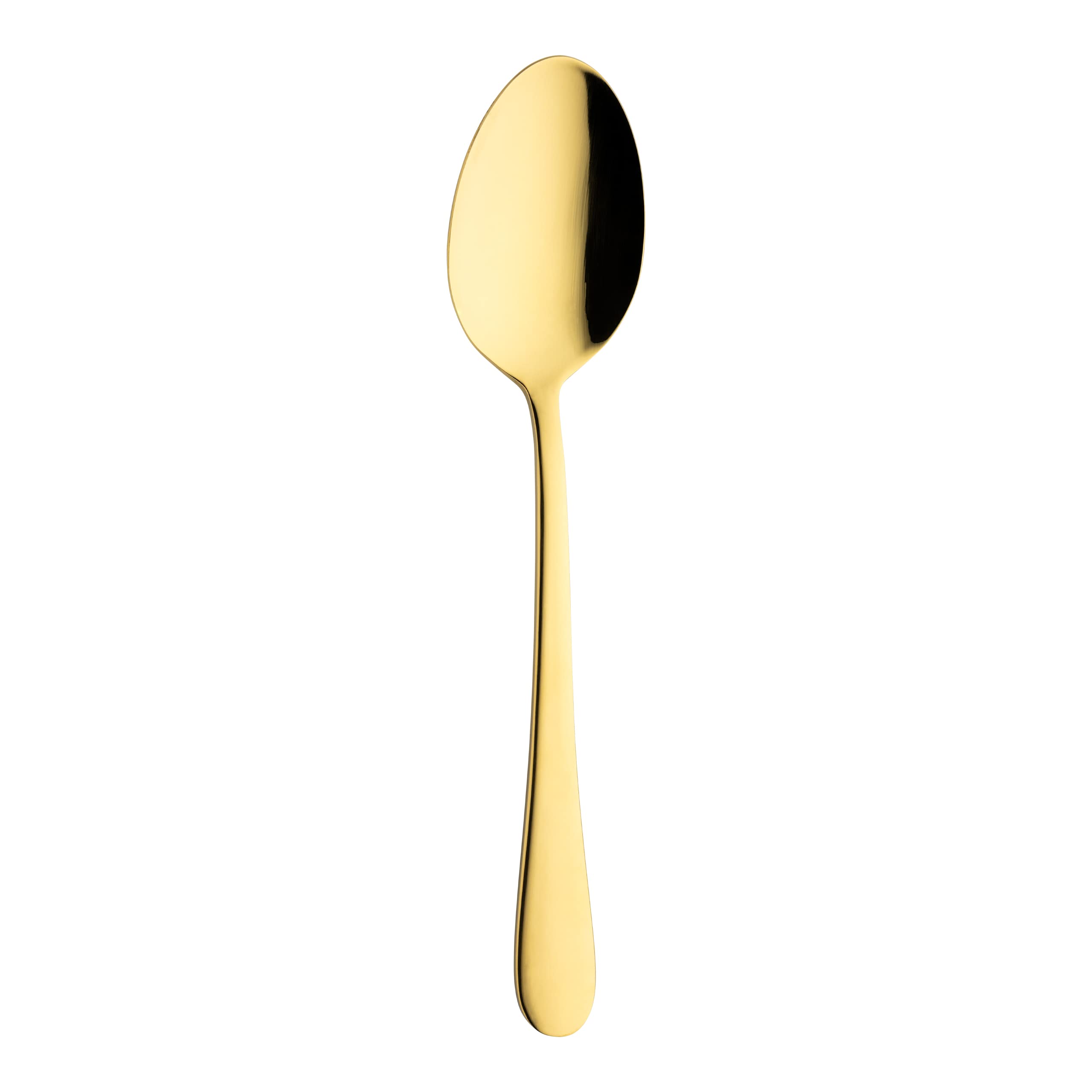 Grunwerg Windsor Juego de Cubiertos de 16 Piezas, Oro, Acero Inoxidable 18/10, Recubrimiento PVD, 4 x Cuchillos de Mesa, Tenedores de Mesa, Cucharas de Postre, Cucharillas de Té