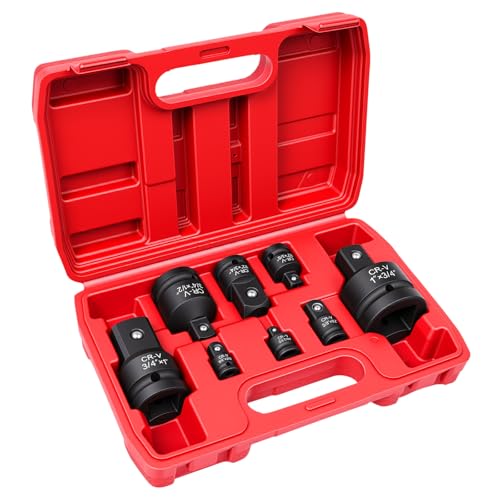 Image of 8-Piece Impact Socket Adapter Set, 1 /4 inch 3 /8 inch 1 /2 inch 3 /4 inch Drive Socket Reducer Set with Case, for Impact Wrenches,Ratchets,Automotive and DIY Tools