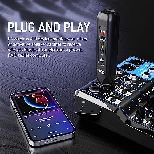 xvive p3 wireless xlr bluetooth receiver bluetooth adapter for speakers audio mixer pa systems dj systemp3 xlr