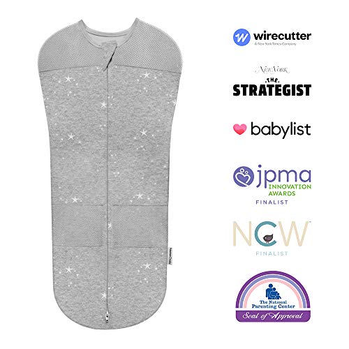 Image of Sleepea Sack by Happiest Baby - 100% Organic Cotton (Graphite, Small)