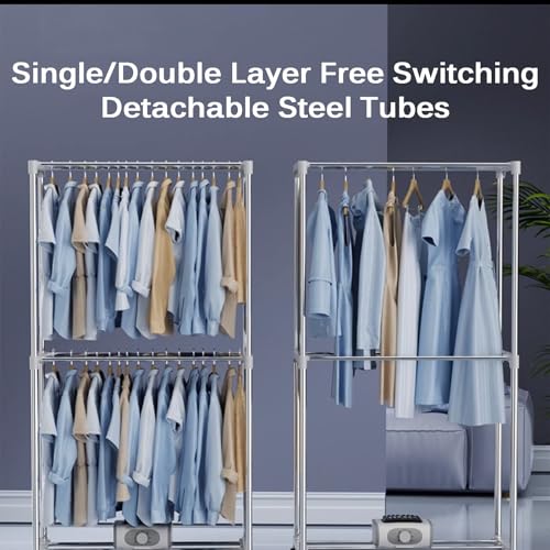 Draagbare Droger, Draagbare Droogmachine voor Kleding, 1000 W Verwarmde Kledingdroger voor Thuiswas en Appartement - Image 5