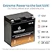 Chrome Battery YB16CL-BS Conventional Replacement Battery for ATV, Personal Watercraft, and UTV: 12 Volts, 1.9 Amps, 19Ah, Nut and Bolt (T3) Terminal