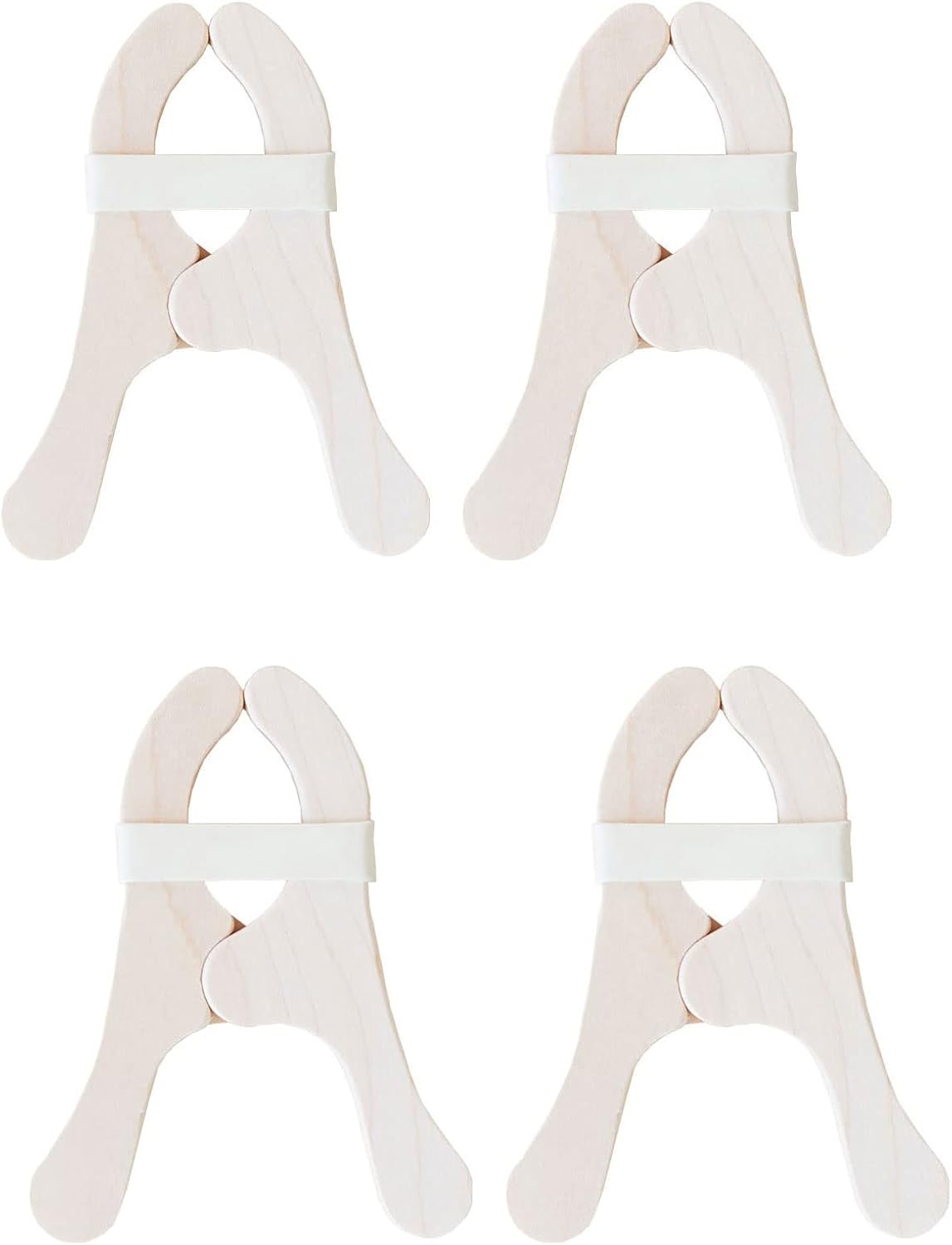 Sarah's Silks 4 Pack of Wooden Play Clips for Kids | Montessori and Waldorf Toys for Fort Building, Imaginative, and Pretend Play