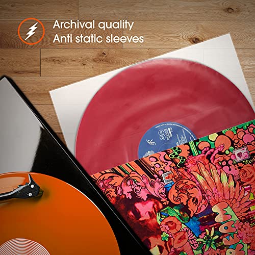 50x 12 Inch (30cm) Antistatisch Vinyl LP Binnenhoezen | AUDIOPHILE 33 Toeren Gevoerde Langspeelplaat | Vervangt Papieren… - Afbeelding 6