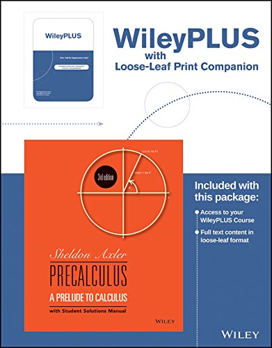 Precalculus: A Prelude to Calculus