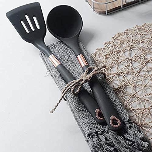 Silikon-Küchenwerkzeug-Set, Kochwerkzeug, Utensilien-Set, Pfannenwender, Schaufel, Suppenlöffel, Griff, spezielles hitzebeständiges Design