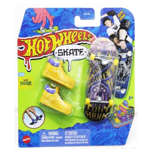 Hot Wheels Skate Tony Hawk HW Things 4/9 A Lil' Batty Skate Fingerboard Toy - HVJ77 | Ages 5+
