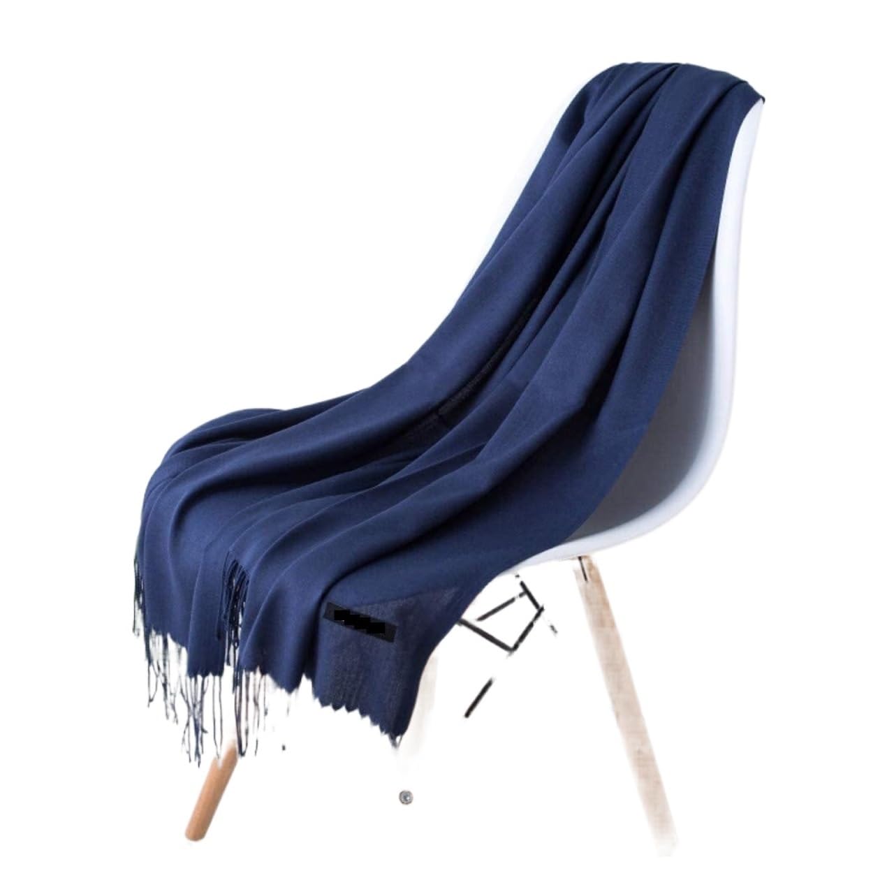 Bufanda Chal Bufanda Unisex Gruesa Y Cálida Para Invierno, Bufanda De Color Sólido, Chal Con Borlas Suave y Cálida