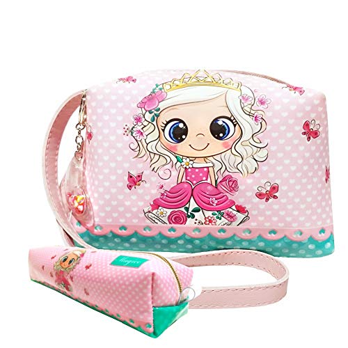 Kit Infantil Bolsa e Estojo Princesinha Com Borboletas, Magicc Bolsas