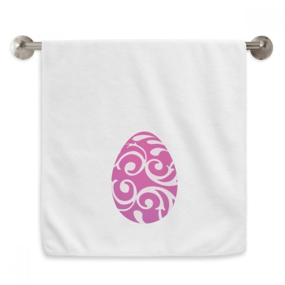 Serviette débarbouillette Pâques pourpre pour une salle de bain festive