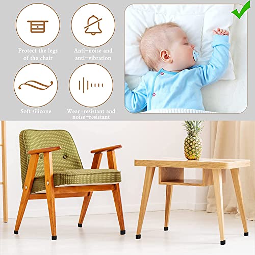 NWRYSM 24 Pezzi Tappi Sedie Quadrati Piedini