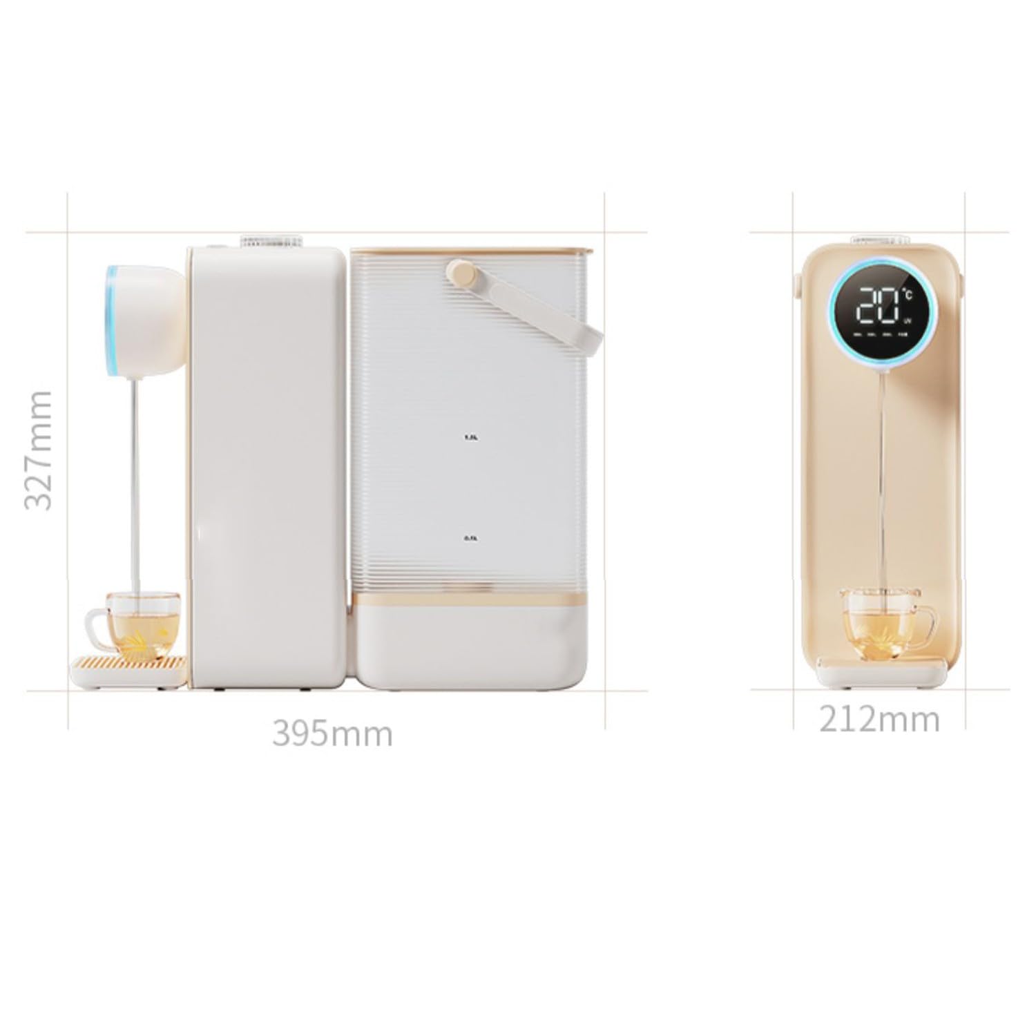 Maquina de aguaNuevo Dispensador de Agua Caliente de Escritorio pequeño para el hogar, Capacidad del Tanque de Agua 2,5 l/Voltaje 220V
