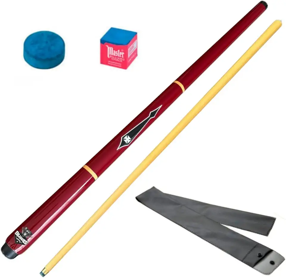 Taco Sinuca Snooker Bilhar Profissional Sola Couro + Brindes