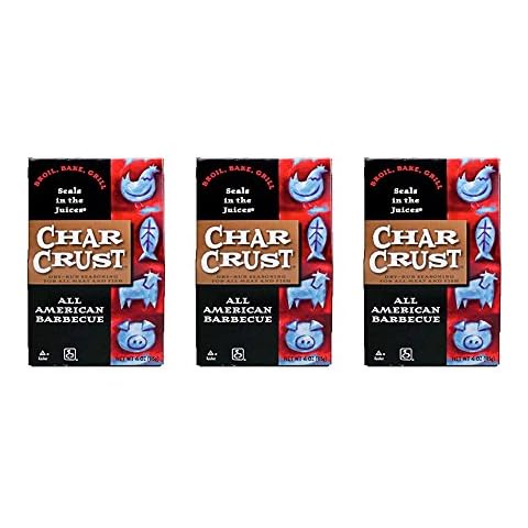 Char Crust - Dry Rub Seasoning (All American Barbecue)- Kosher Parve - 3 Pack (4 oz Each) Cover