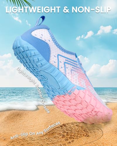 Image of Water Shoes for Women Men Quick-Dry Barefoot Shoes Breathable Aqua Socks for Swim Beach River Pool Lake Hiking Surfing Kayaking