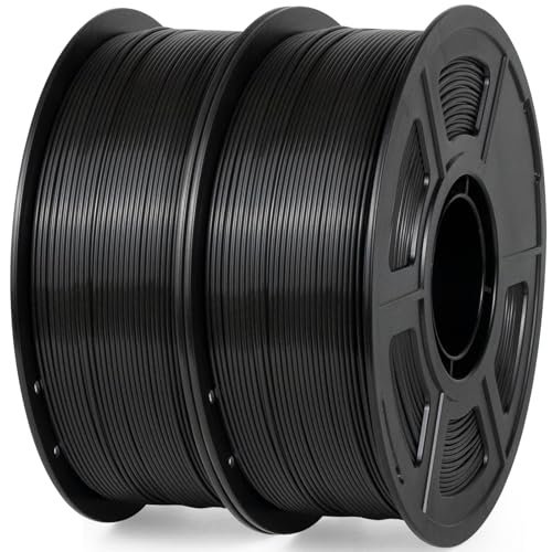Image of iSANMATE ASA Filament 1.75mm Bundle 2KG (4.4lbs), UV & Weather Resistant 3D Printer Filament Perfect for Outdoor Functional Parts, Black+Black