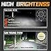 7 Inch Round LED Off Road Lights, 120W 10000lm LED Work Lights for Truck Jeep ATV UTV RV SXS Offroad Car Driving Headlight, Off-Roading Fog Tractors Lights Flood Spot Beam, 2 Pack