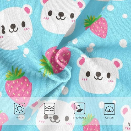 Joisal Fancy Toddlers Underwear Floral 2t Cotton Cute Panties Girl Cute Bears Strawberries Blue Kids Undies Briefs3