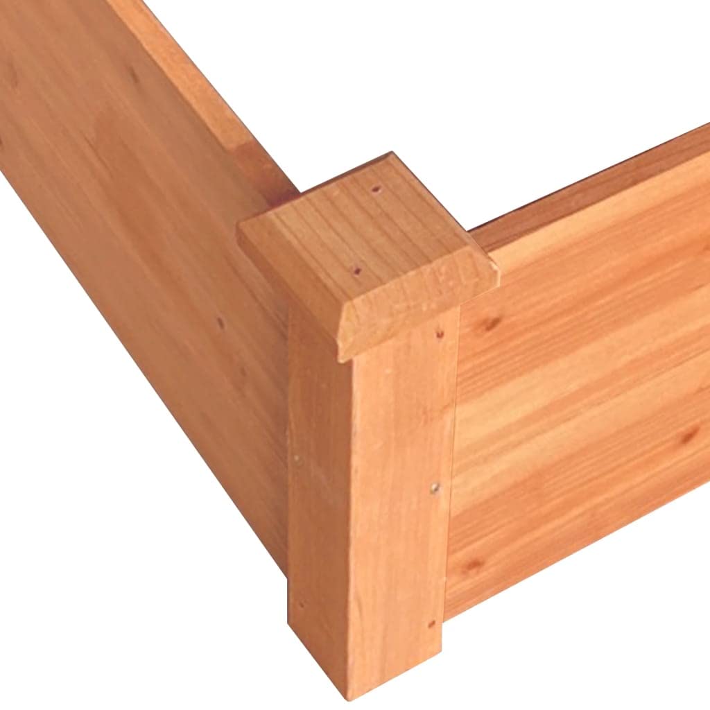 Jardiniere sur Pieds, Espace Potager sur Pied Jardinage Exterieur Jardin et Balcon, boîtes de Jardin, Lit de Jardin Surélevé, Potager de Jardin Surélevé, marron 120x120x56cm bois massif de sapin