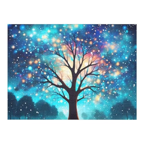 生命のティールの木 木製ジグソーパズル 520ピース 木製パズル 大人も子供も楽しめる ストレス解消 壁掛けアートにも 52×38cm