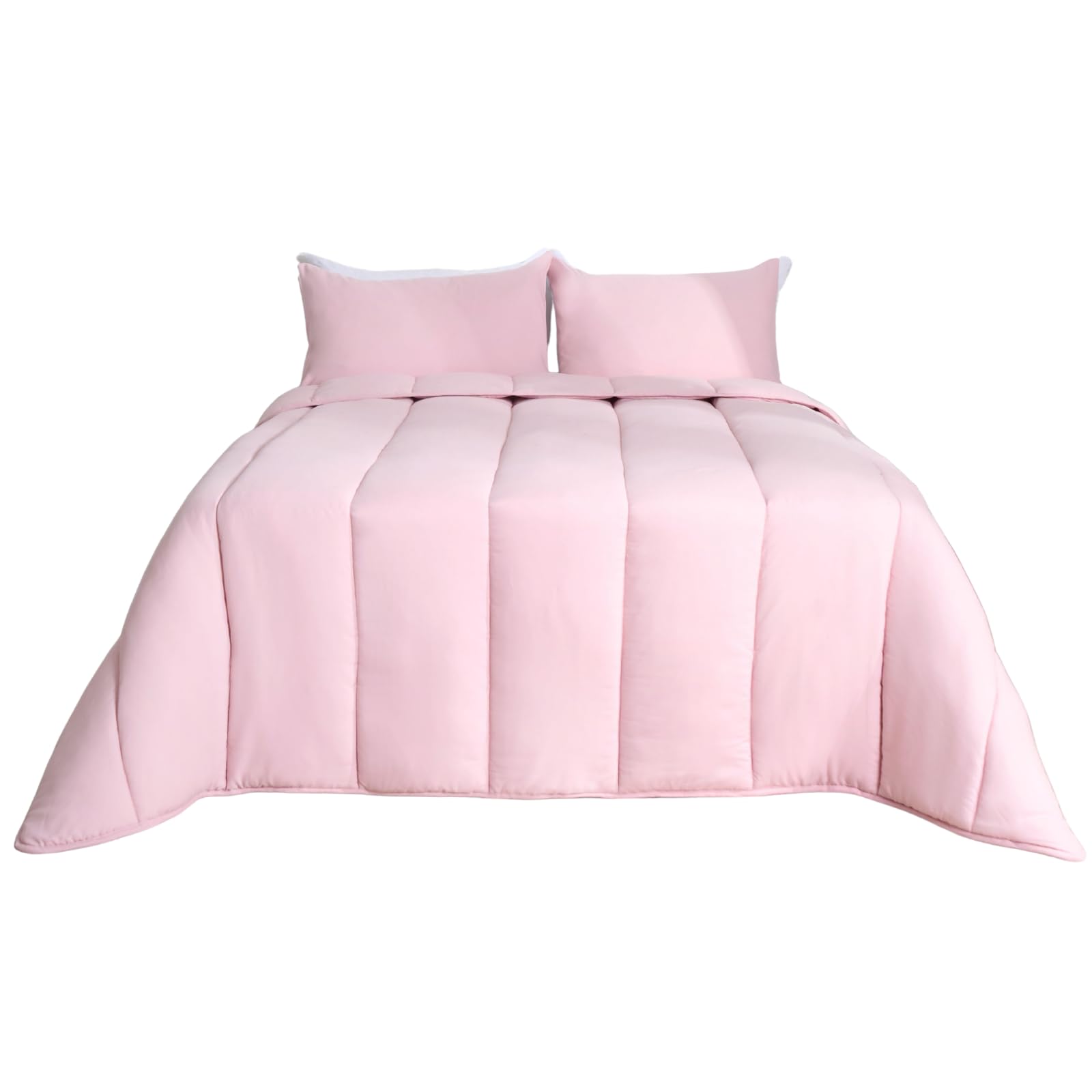 OHS Coverless Double Duvet 10.5 Tog, Soft Warm Comfy Microfibre Fabric Bed Duvet Comfortab...