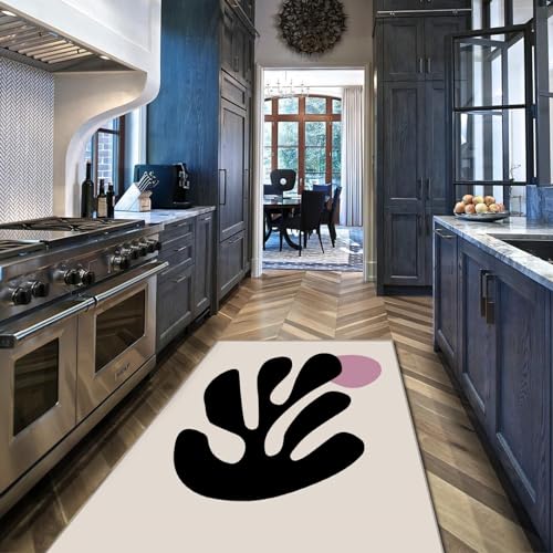 Tapis d'algues mignonnes avec dossier antidérapant et texture lavable