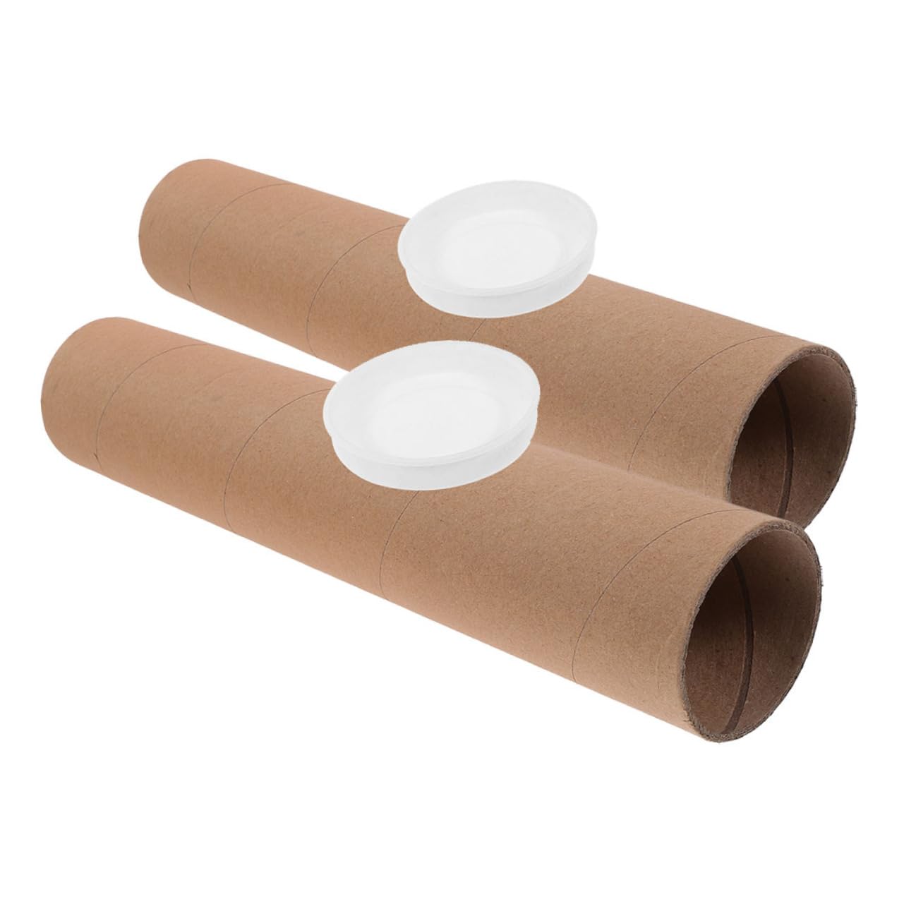 VILLCASE 4sets Tubes for Firing System Board Cylinder Storage with Round Tube Mailers 2pcs*4