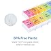 BUG HULL Pill Organizer AM PM Arthritis Friendly, BPA Free Pill Box 2 Times a Day, Large Pill Container, Weekly Medicine Pill Organizer, Pill Case 7 Day for Vitamin, Supplements