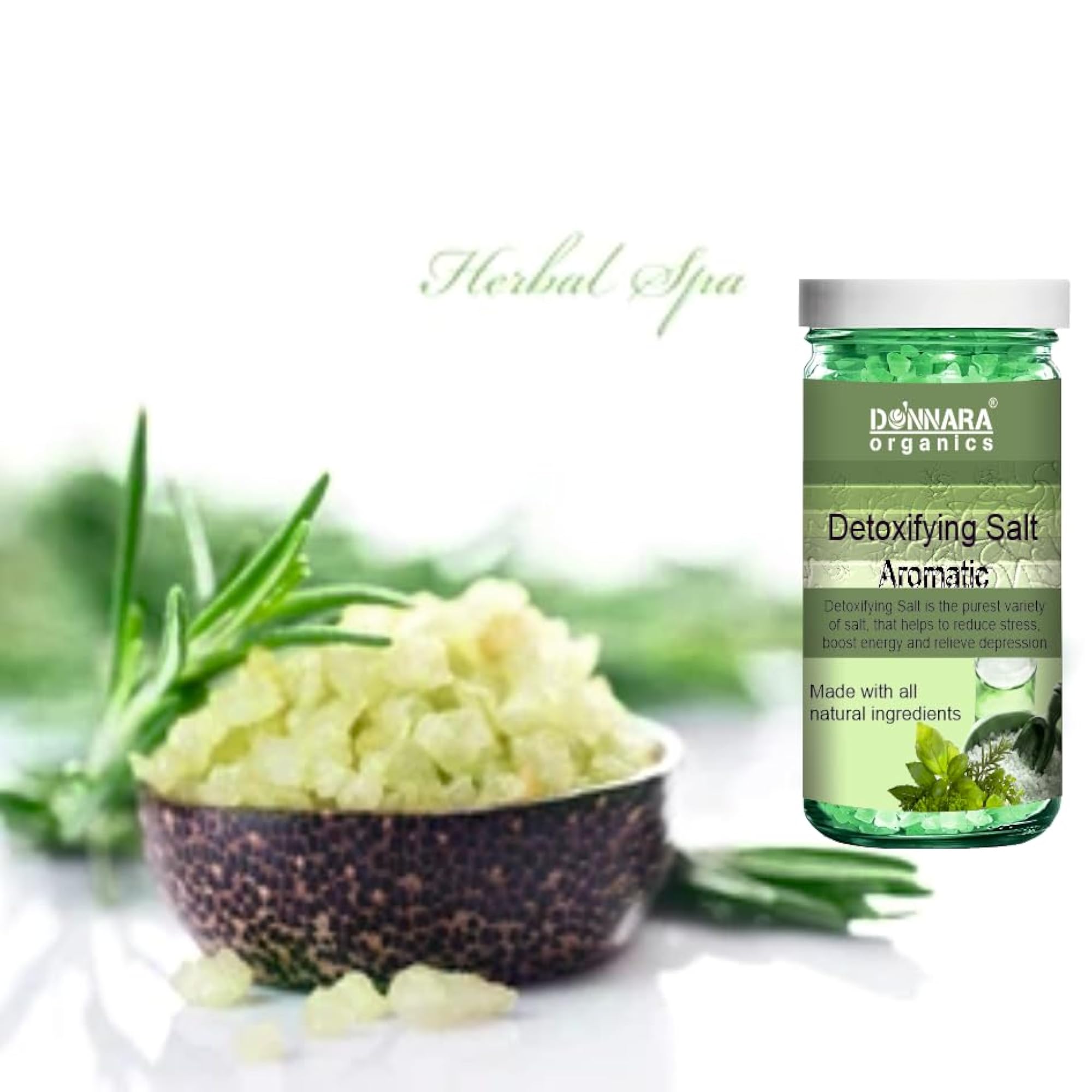 Aromatic Lemon & Rose Detoxifying Bath Salt Crystal for Muscle Relief
