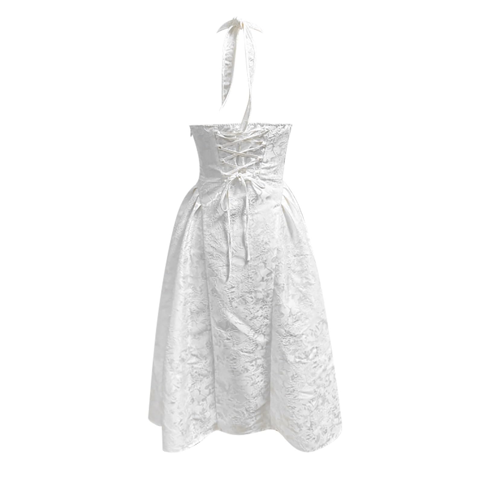 Vestido de noche para mujer, sin mangas, cuello en V, vestido de dama de honor con estampado jacquard 3D, vestido de cóctel, vestido maxi, línea A, vestido largo envolvente, vestido de fiesta