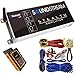 Soundstream ST4.1000DB ST4.10000DB Stealth Series 1000W Class D 4-Channel Amplifier with Built-in Bluetooth, Ideal for Boats, ATVs, Side-by-Sides, Golf carts with Blue Kit and Gravity Phone Bundle