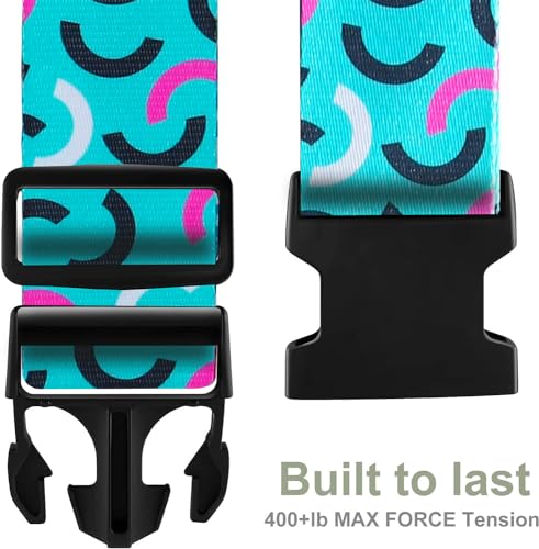 Image of Luggage Straps for Suitcases TSA Approved Easy Pack Organized Suitcase Strap, Luggage Strap, Luggage Belt Strap, Bag Straps for Luggage. Buckle Straps Travel Accessories (Turqoise)