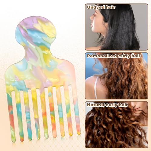Peine de Dientes Finos Colorido para Peinar miniatura 3