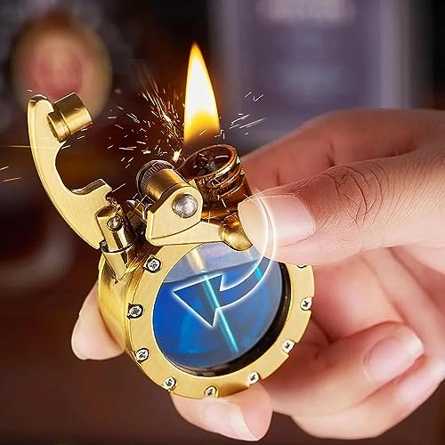 Encendedor Vintage Trench Transparente Kerosene Steampunk miniatura 2
