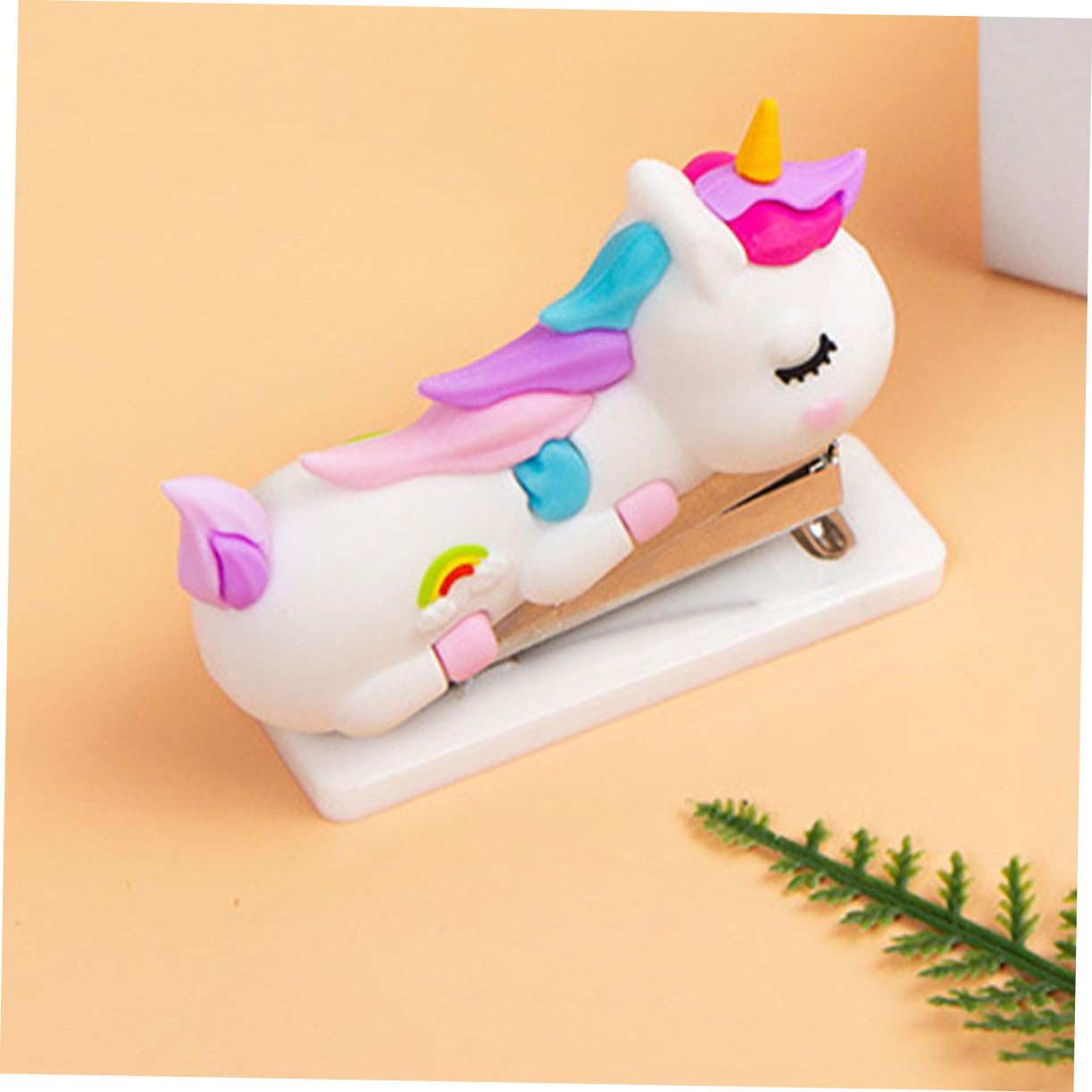 Operitacx 10pezzi Stapler Cartoon Cute Hand Stapler for Office Home School Lightweight Portable for Students Crafting