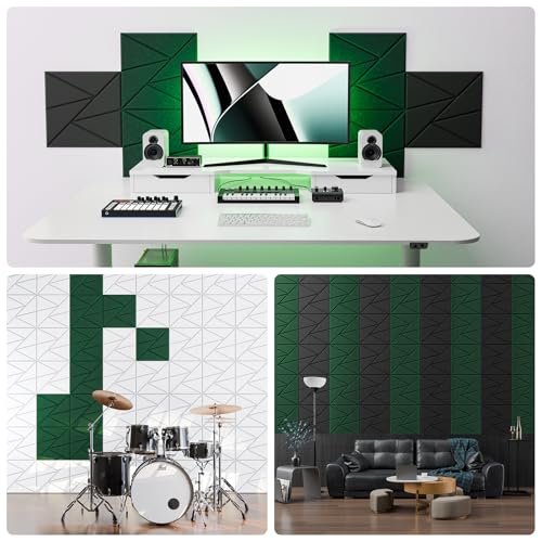 Image of 22 Pack Self-Adhesive Acoustic Panels, Sound Proof Foam Panels for Walls