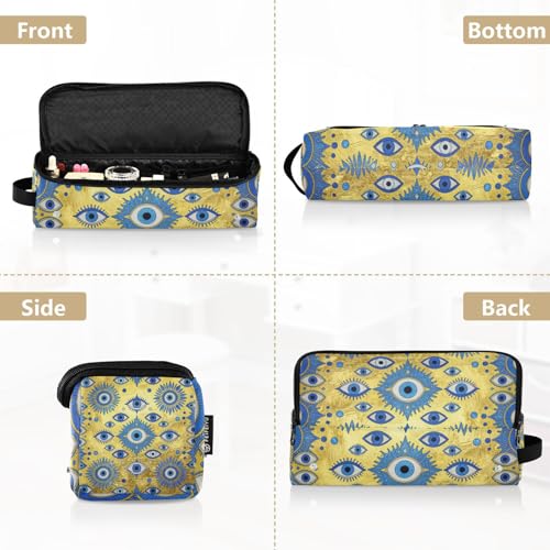 Hot Hair Tools Travel Bag with Heat Resistant Pad Curling Iron Travel Holder Storage Bag for Flat Iron Hot Tools and Haircare Accessories Evil Eye Amulet Pattern Portable Essentials miniatura 5