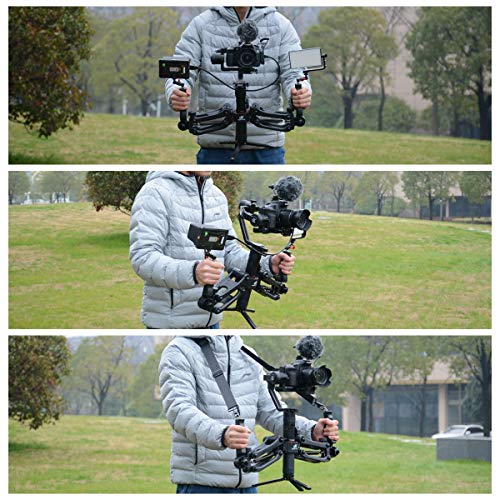 Digitalfoto Dh04 Pro Z Axis Flexiable Detachable Damping Spring Dual Handle Grip With Strap Compatible For Zhiyun Crane 2/Crane 3S Weebill S/Lab Moza Air 2 Feiyu Dji Ronin S/Sc Gimbal #TOP3