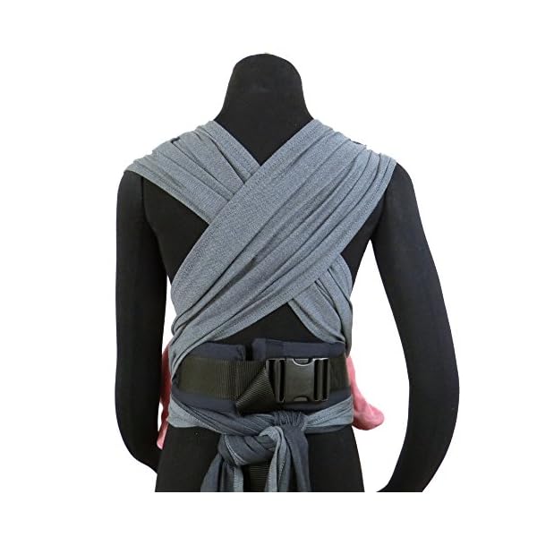 Didymos DidyKlick Babytrage, Doubleface Anthrazit, Schwarz – Bild 5