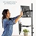 VIVO Steel Universal Bracket Pole Mount with Removable 75mm and 100mm VESA Plate, Fits up to 30 inch Screens, Black, MOUNT-POLE01