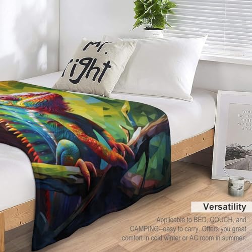 Manta de franela premium Chameleon de 140 x 180 cm 7