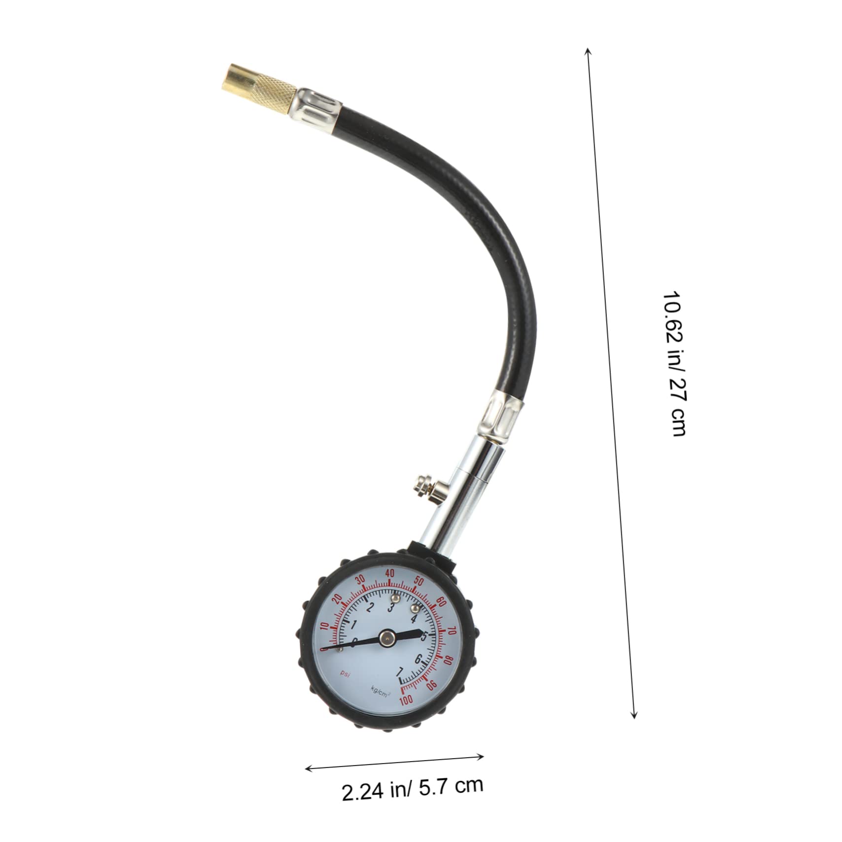 GRIRIW Pressure Gauge High Precision Inflator Compact Durable Automotive Tool for Accurate Tire Pressure Reading for Cars Trucks Rvs and More