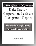 Duke Energy Corporation Business Background Report