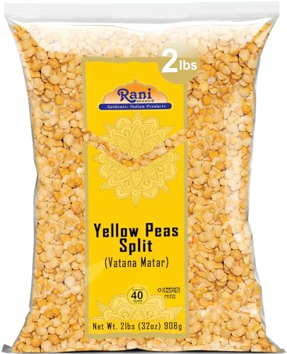 Image of Rani Yellow Peas Split, Dried (Vatana, Matar) 32oz (2lbs) 908g ~ All Natural | Vegan | Gluten Friendly | Kosher | Product of USA