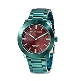 perry ellis gürtel  Perry Ellis Slim Line Unisex 42mm Quartz Stainless Steel Watch 07008-02