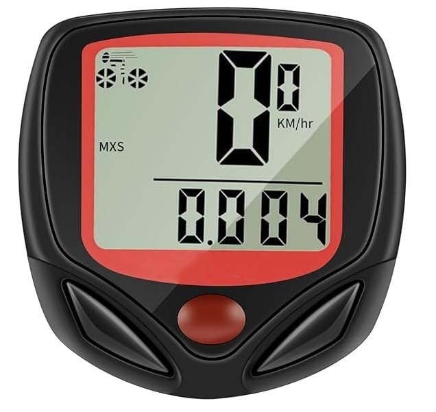 Image of Leosportz Cycle Speed Meter - Wired Speedometer for Bicycles | Easy to Use Universal Cyclocomputers | Cycle Odometer, Speedometer Cycle Tracker Waterproof (Wired Speedometer)