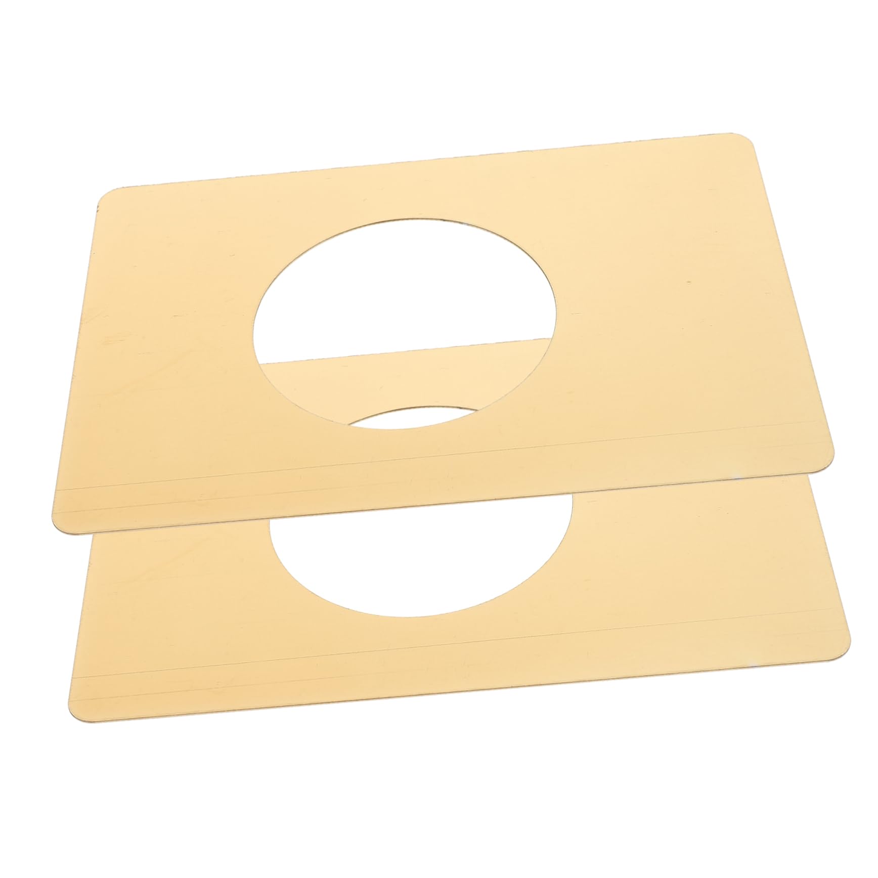 DOITOOL Piastra 2 di Acciaio Serratura Porta Riparazione per e in Inossidabile da Oro Pezzi Resistente Facile Installare per Porte Interne ed Esterne